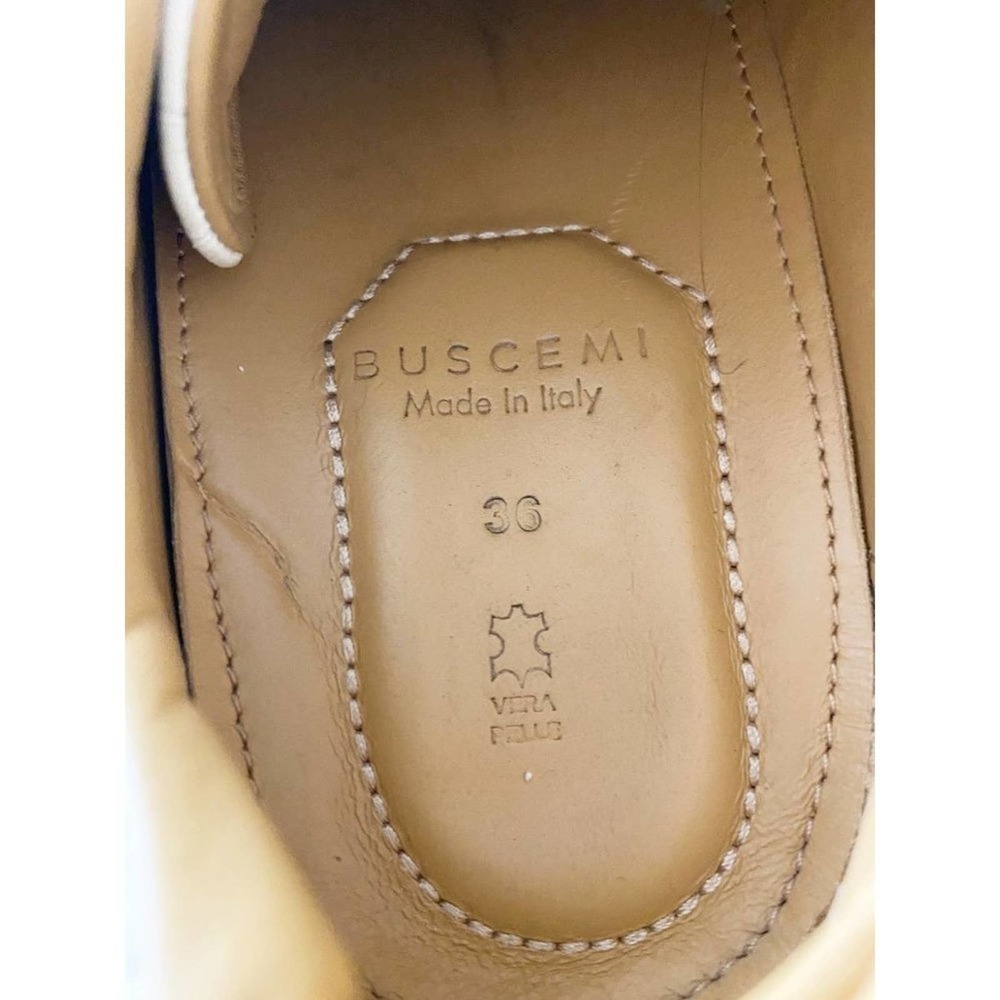 Buscemi En Noir White Crocodile Embossed Leather Low Top Sneakers Shoes Size 6 - Picture 11 of 11